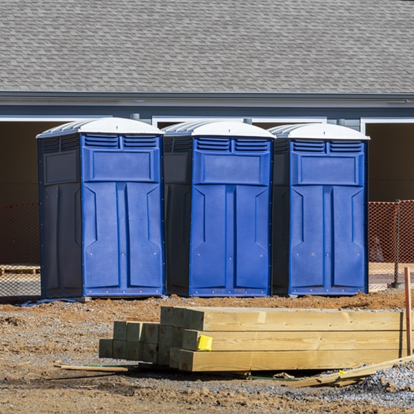 is there a specific order in which to place multiple porta potties in Alpine MI